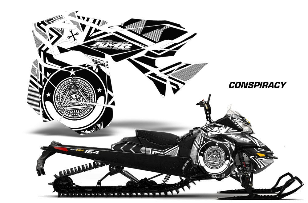 Ski Doo Rev XM Summit Sled Snowmobile Graphic Wrap Kit (2013-2016)