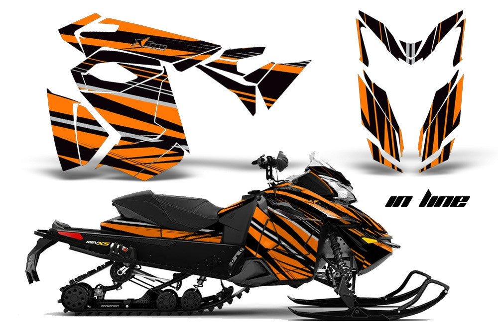 Ski Doo Rev XS,MXZ, Renegade Sled Snowmobile Graphics Wrap Kit  (2013-2014)