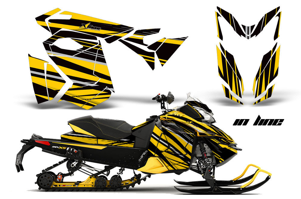 Ski Doo Rev XS,MXZ, Renegade Sled Snowmobile Graphics Wrap Kit  (2013-2014)