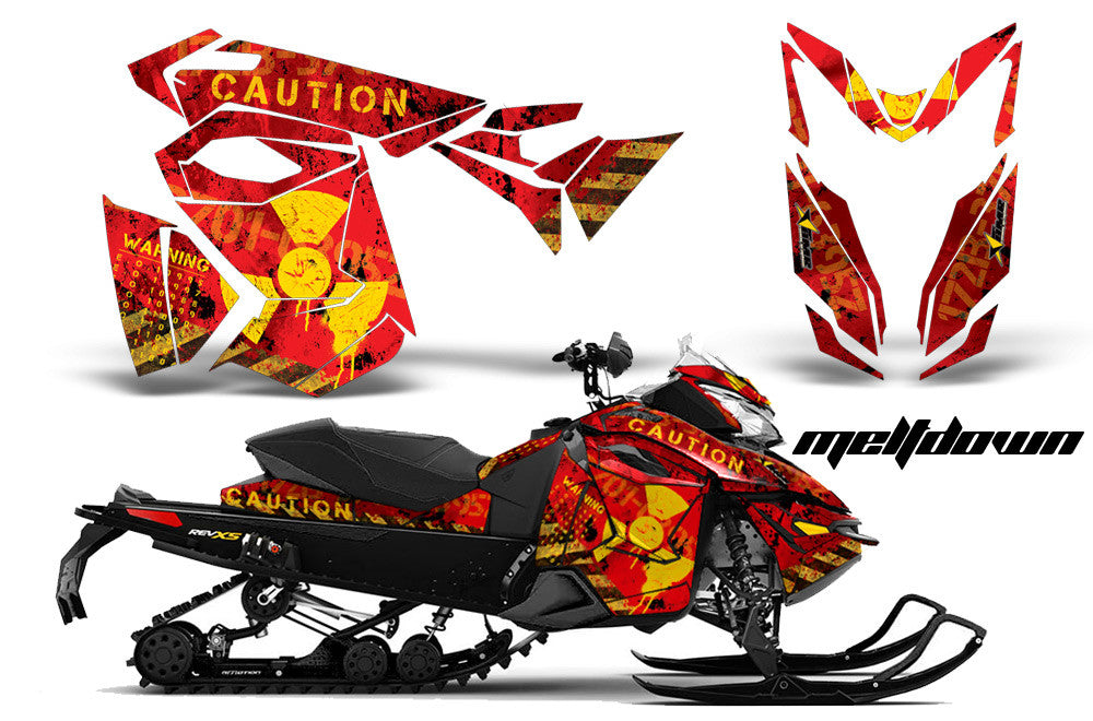 Ski Doo Rev XS,MXZ, Renegade Sled Snowmobile Graphics Wrap Kit  (2013-2014)