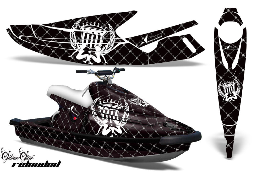 Reloaded - Black Background White Design