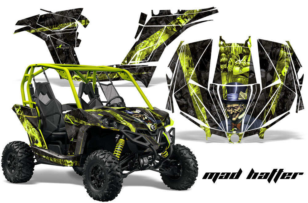 Mad Hatter - Black Background Manta Green Design