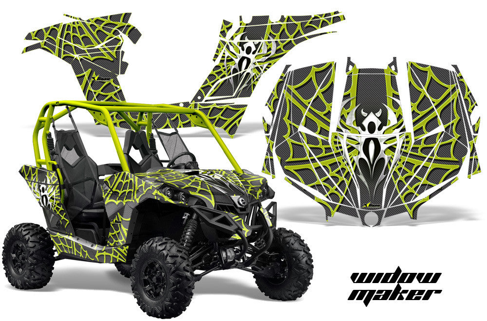 Widow Maker - Black Background Manta Green Design