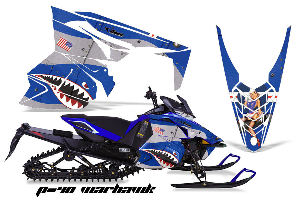 P-40 Warhawk in Blue Design