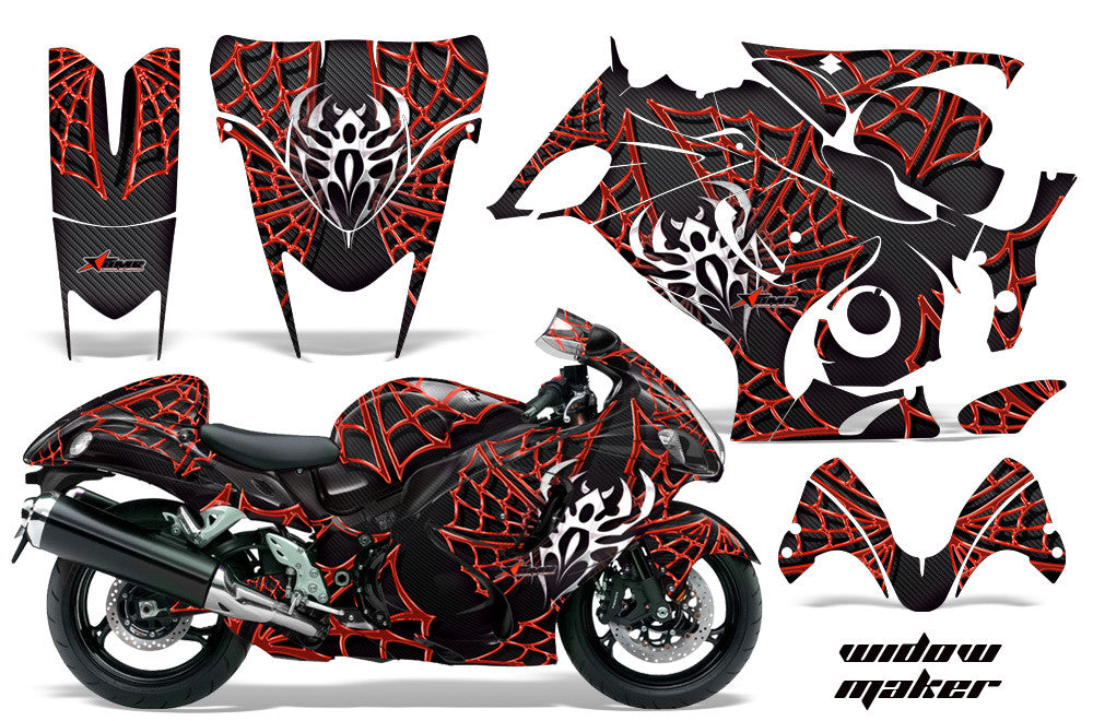 Widow Maker in Black Background Red Design