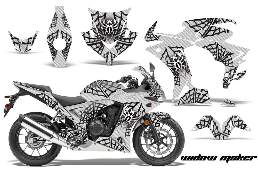 Widow Maker in White Background Black Design