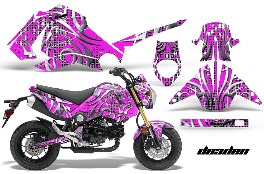 Deaden in Pink Design on a Honda Grom 125 Graphics Kit (2013–2016)