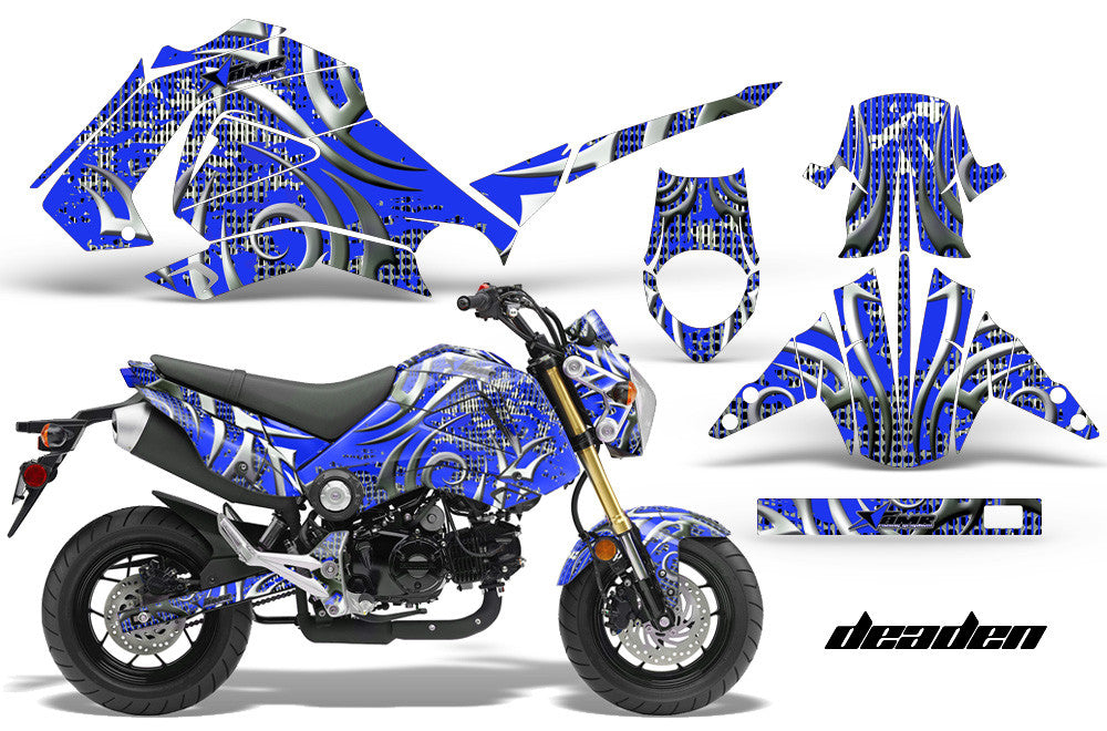 Deaden in Blue Honda Grom 125 Graphics Kit (2013–2016)