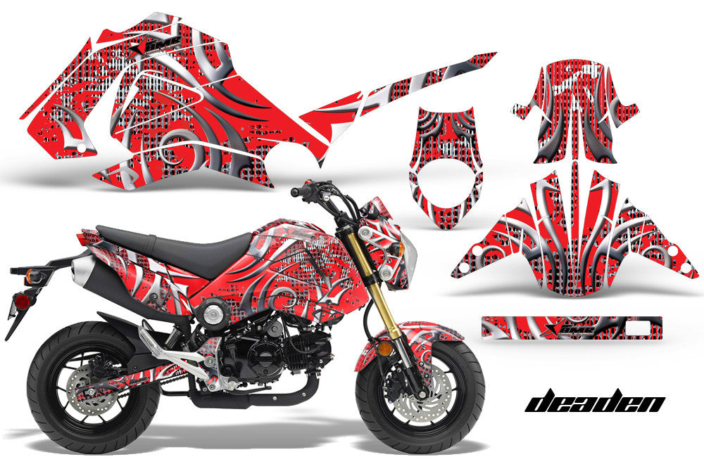 Deaden in Red Honda Grom 125 Graphics Kit (2013–2016)
