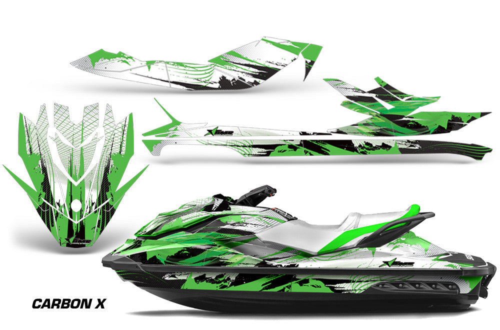 Green Carbon X Design wrap on Sea-Doo GTI watercraft (2011–2019)