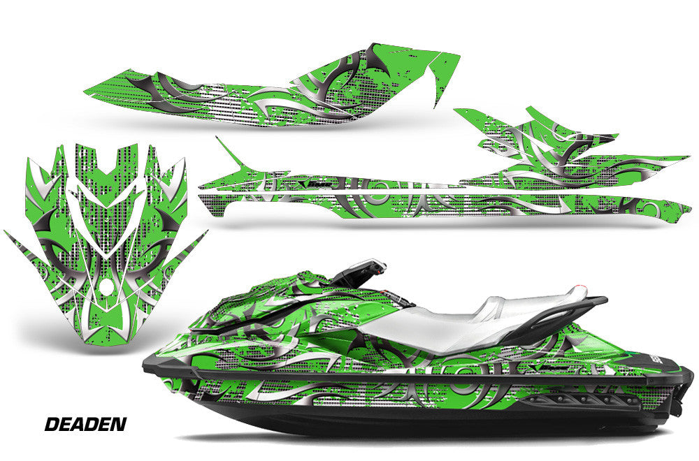 Green Deaden Design wrap on Sea-Doo GTI watercraft (2011–2019)