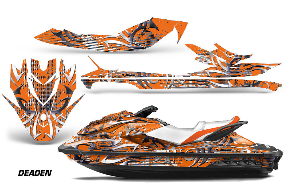 Orange Deaden Design deco on Sea-Doo GTI watercraft (2011–2019)