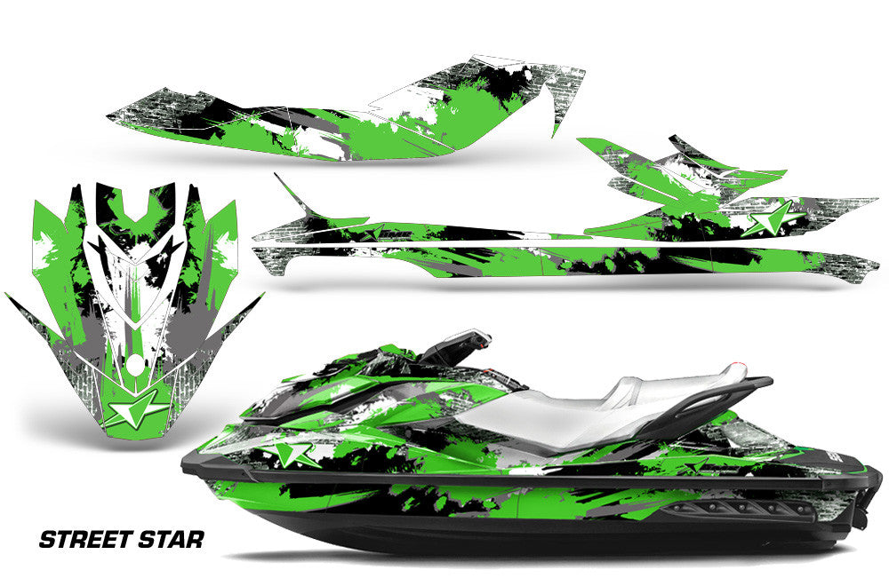 Green Street Star Design wrap on Sea-Doo GTI watercraft (2011–2019)