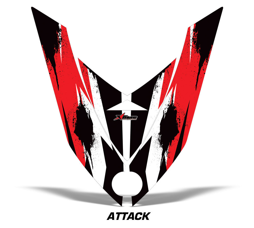 Ski Doo Rev XP Snowmobile Hood Wrap Kit '08-'12