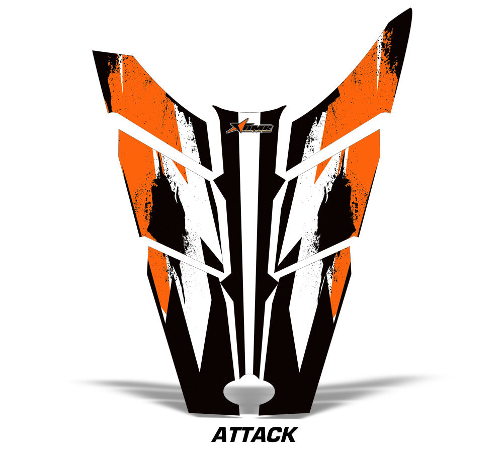 Polaris Rush RMK Snowmobile Hood Wrap Kit Invision Artworks Powersports Graphics