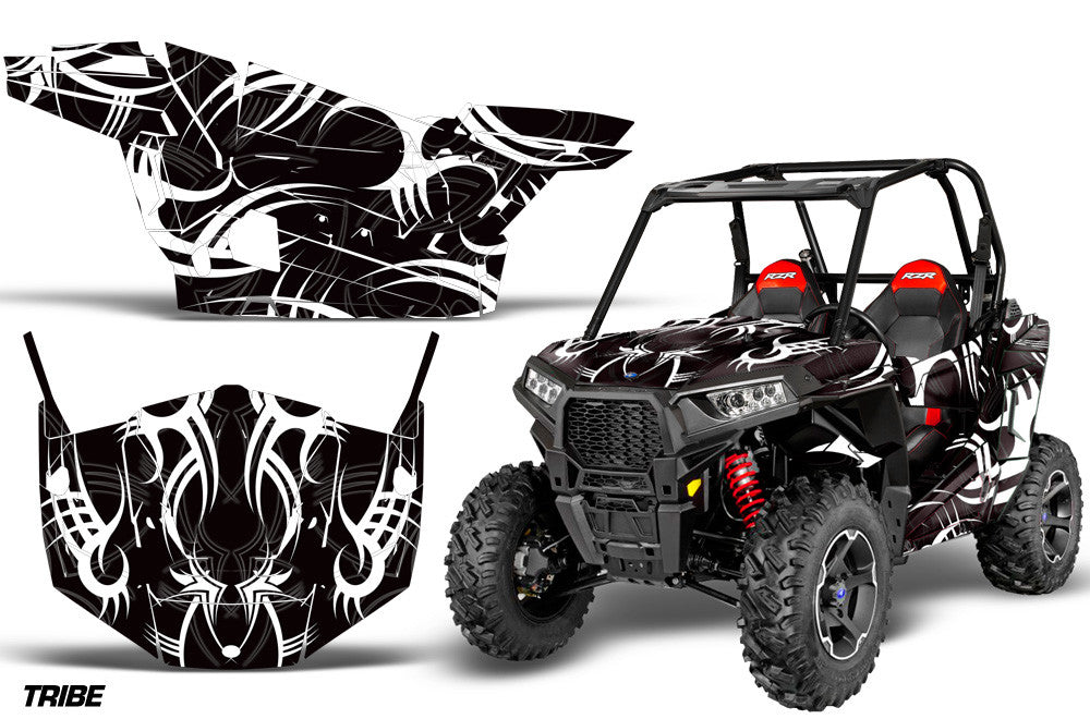 Tribe Black Background White Design