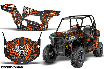 Widow Maker Black Background Orange Design
