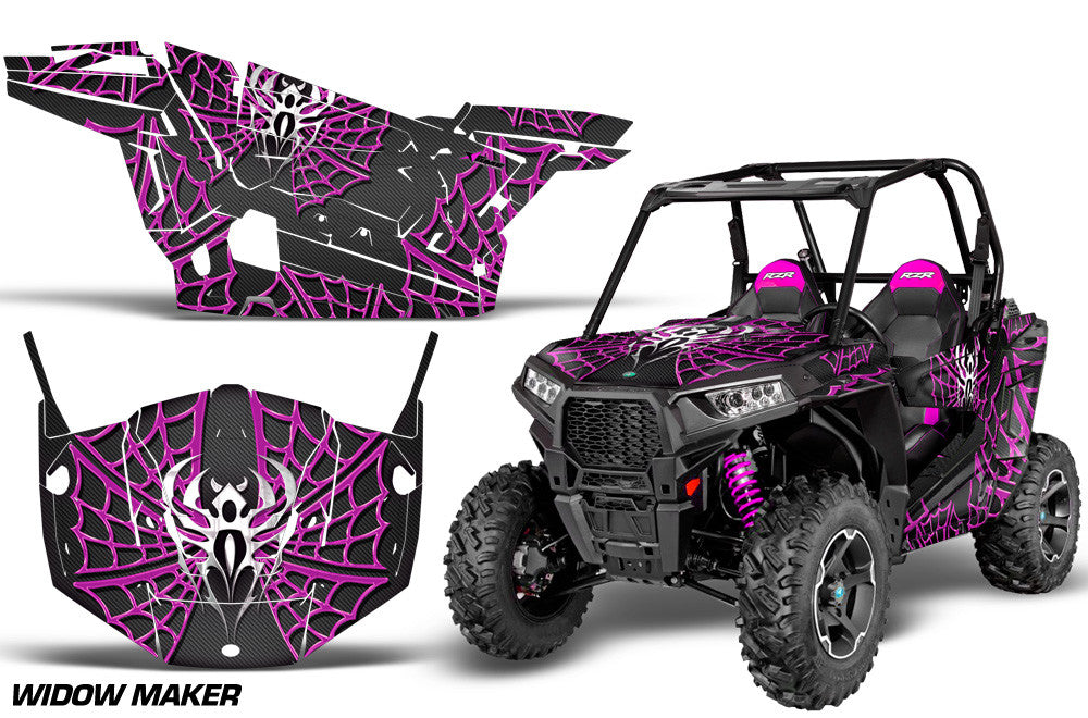 Widow Maker Black Background Pink Design