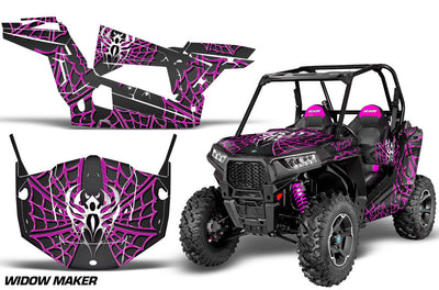 Widow Maker Black Background Pink Design