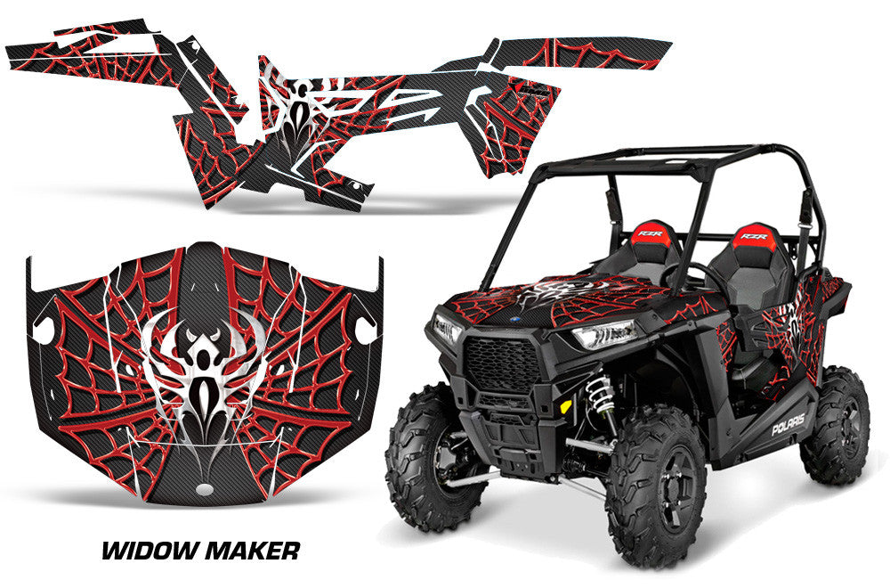 Widow Maker Black Background Red Design