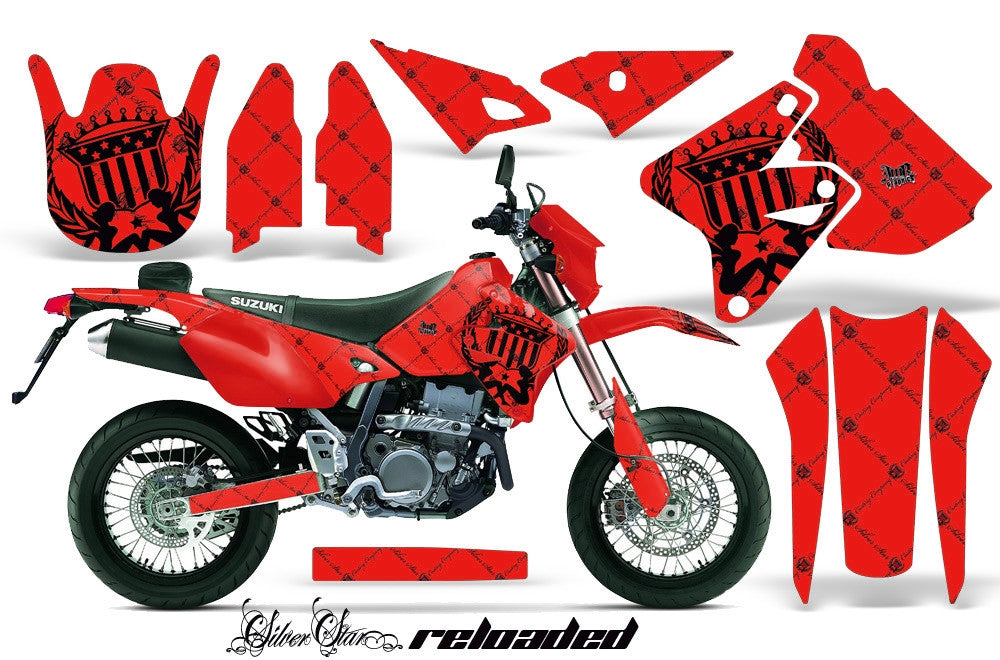 Reloaded -  RED background BLACK design