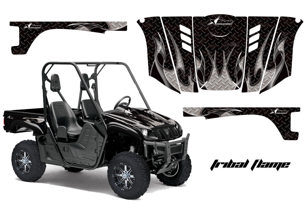 Tribal Flame Black Background Black Design