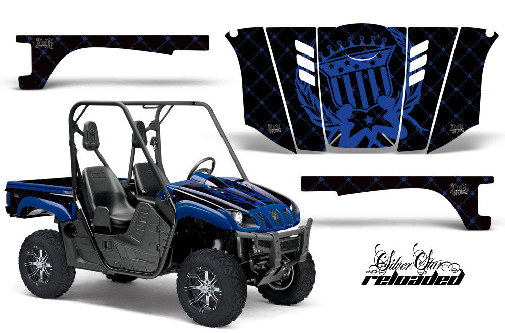 Reloaded Black Background Blue Design