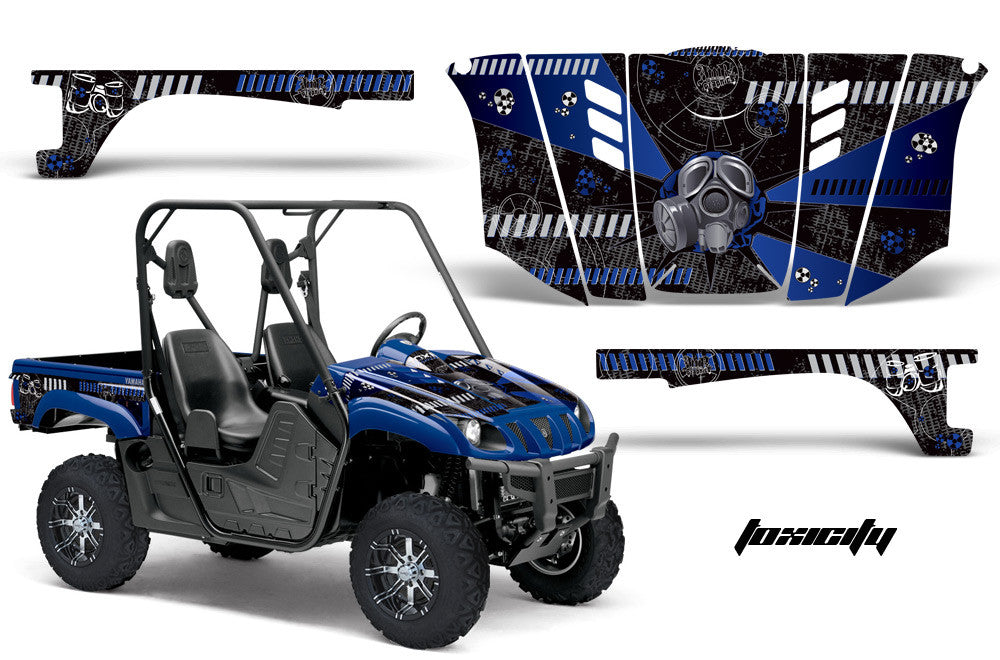 Toxicity Black Background Blue Design