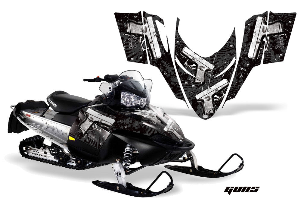 Guns in Black Background