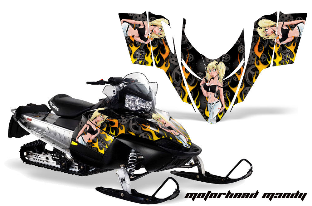 Mandy Motorhead in Black Background