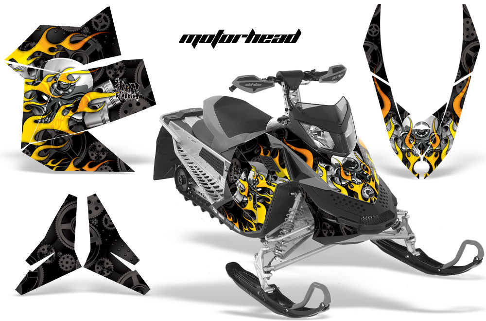 Ski Doo Rev XP Sled Snowmobile Graphic Wrap Kit (2008-2012)