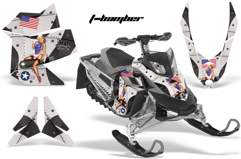 Ski Doo Rev XP Sled Snowmobile Graphic Wrap Kit (2008-2012)
