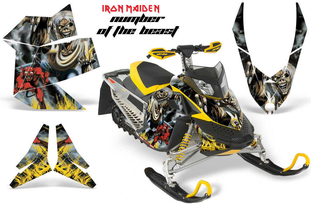 Ski Doo Rev XP Sled Snowmobile Graphic Wrap Kit (2008-2012)