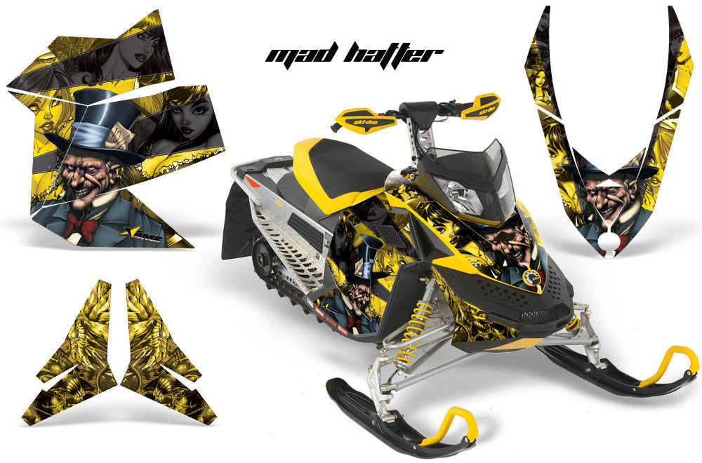 Ski Doo Rev XP Sled Snowmobile Graphic Wrap Kit (2008-2012)