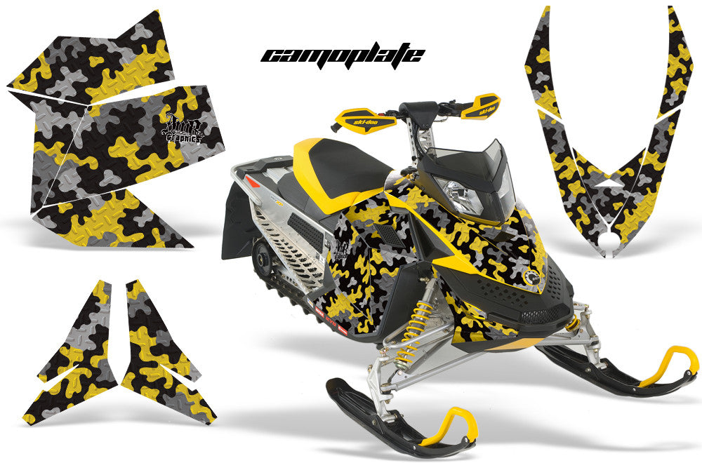 Ski Doo Rev XP Sled Snowmobile Graphic Wrap Kit (2008-2012)