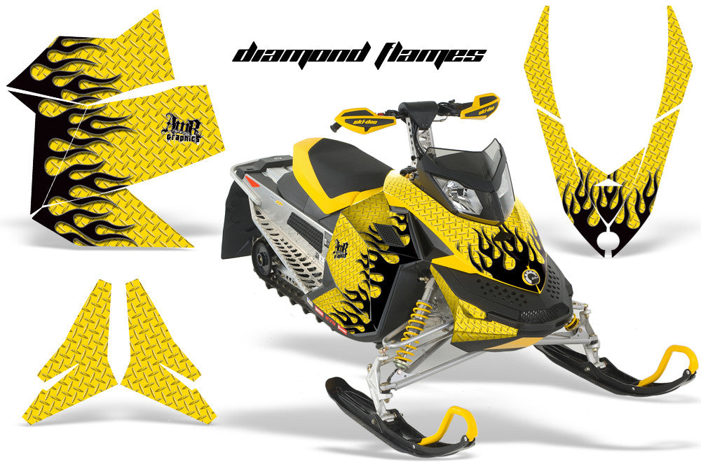 Ski Doo Rev XP Sled Snowmobile Graphic Wrap Kit (2008-2012)