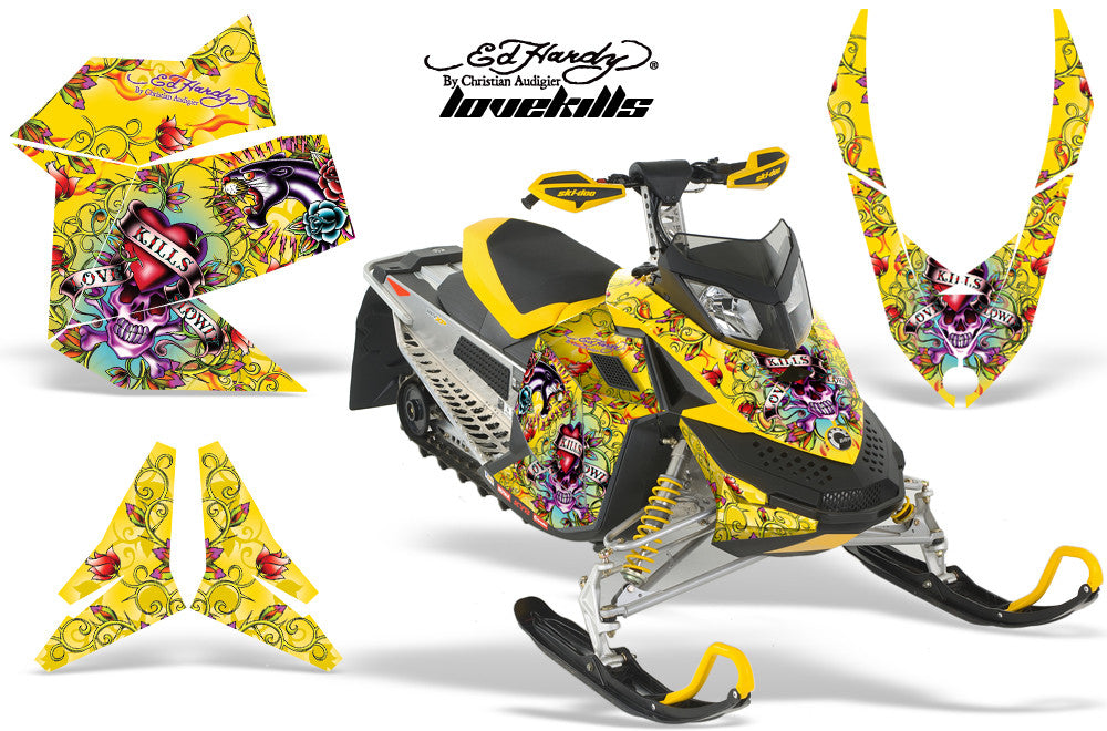 Ski Doo Rev XP Sled Snowmobile Graphic Wrap Kit (2008-2012)