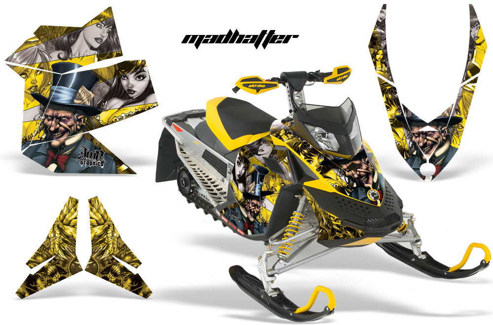 Ski Doo Rev XP Sled Snowmobile Graphic Wrap Kit (2008-2012)
