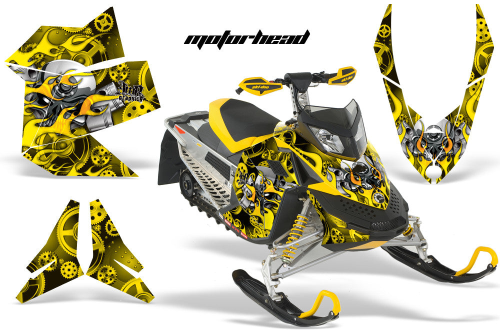 Ski Doo Rev XP Sled Snowmobile Graphic Wrap Kit (2008-2012)