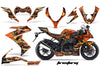 Kawasaki ZX10 Ninja '08-'09 Firestorm in Orange Design