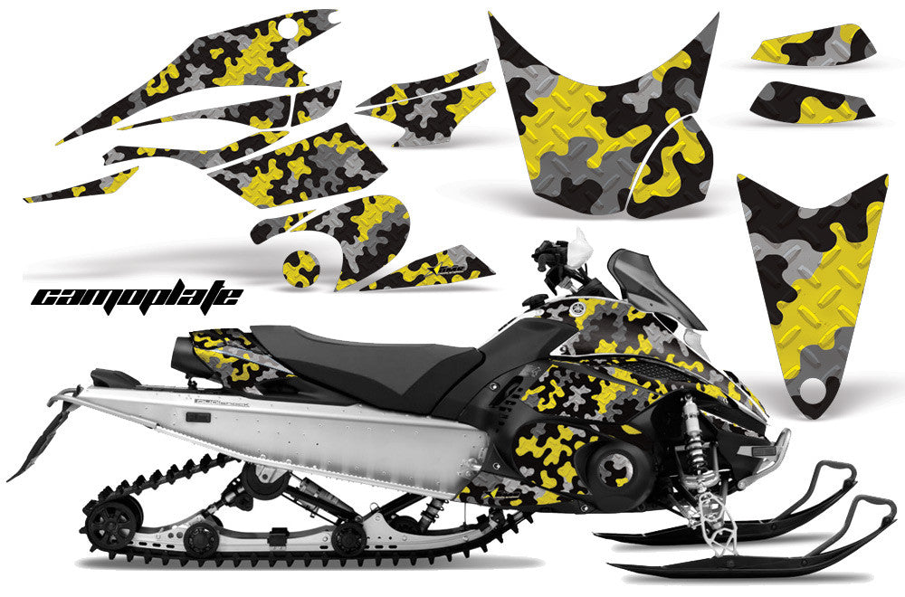 Camo Plate in Yellow Design