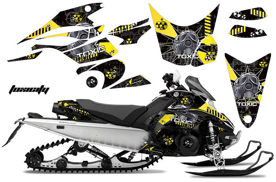 Toxicity in Black Background Yellow Design