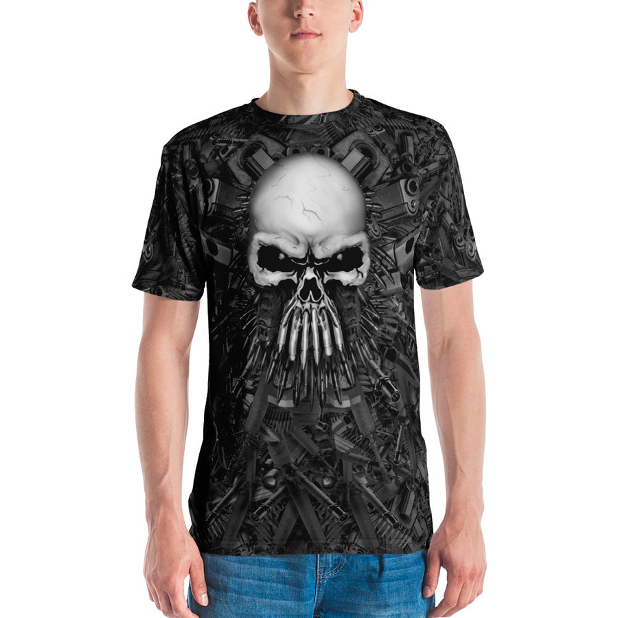 Full-Print T-Shirt with Guns & Skull - Arsenal