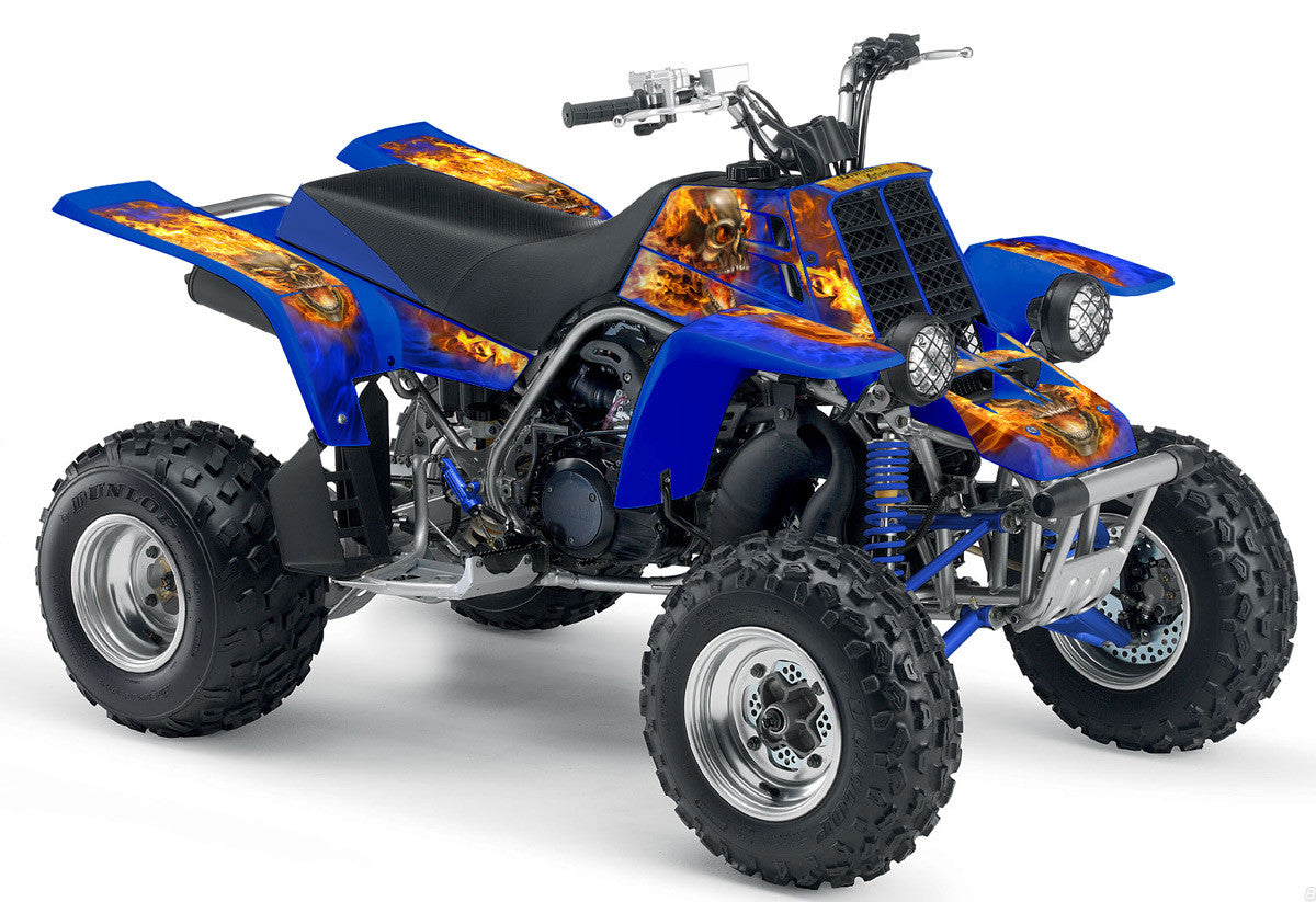 Nitro - Blue Background, Natural Fire Design