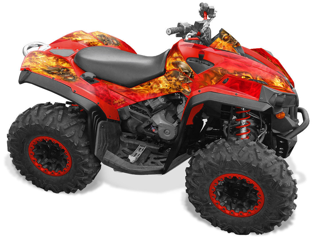 Nitro - Red Background, Natral Fire Design