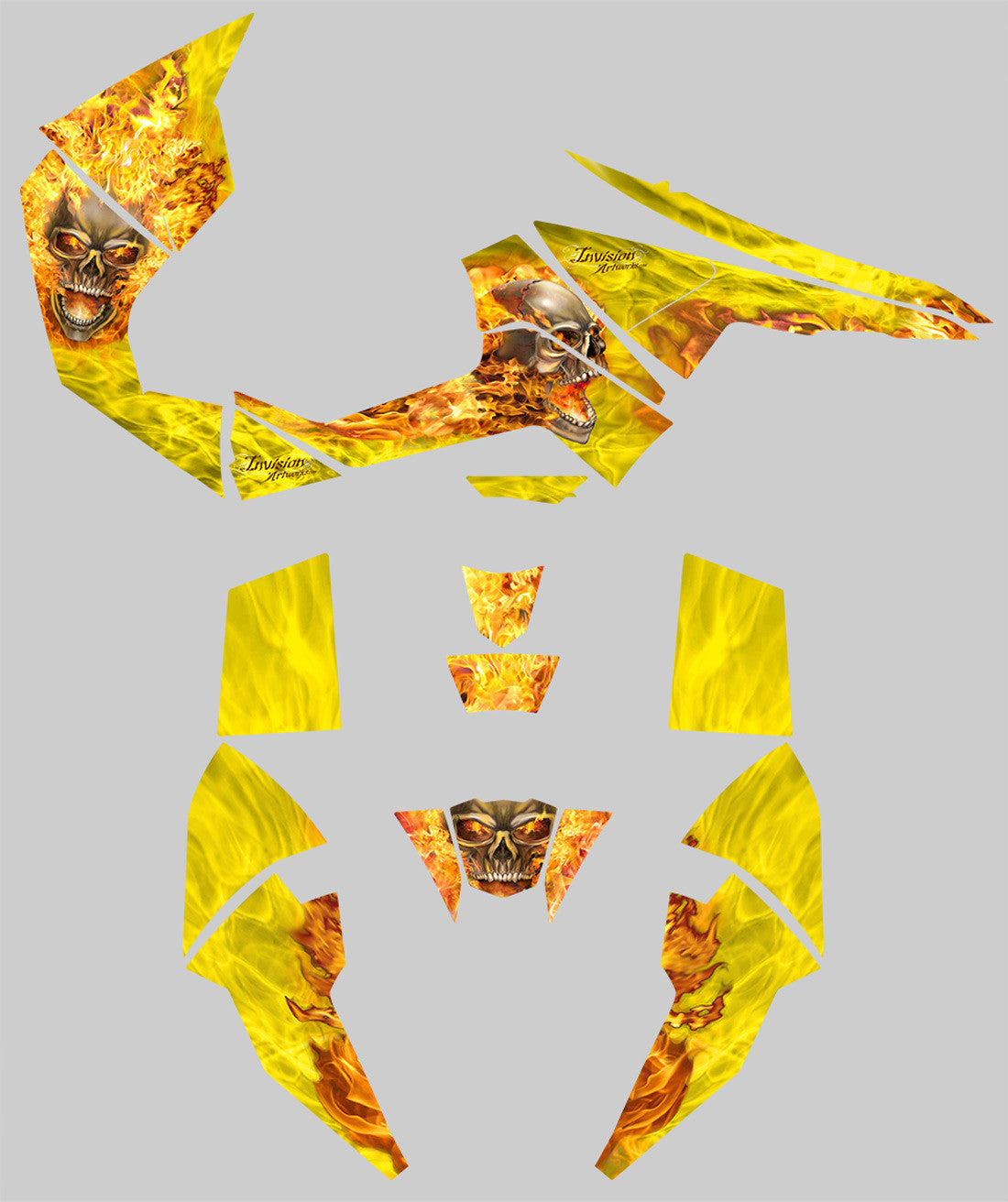 Nitro - Yellow Background Natural Fire Design