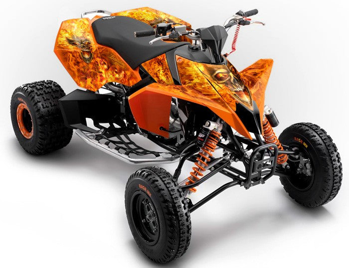 Nitro - Orange Background Natural Fire Design