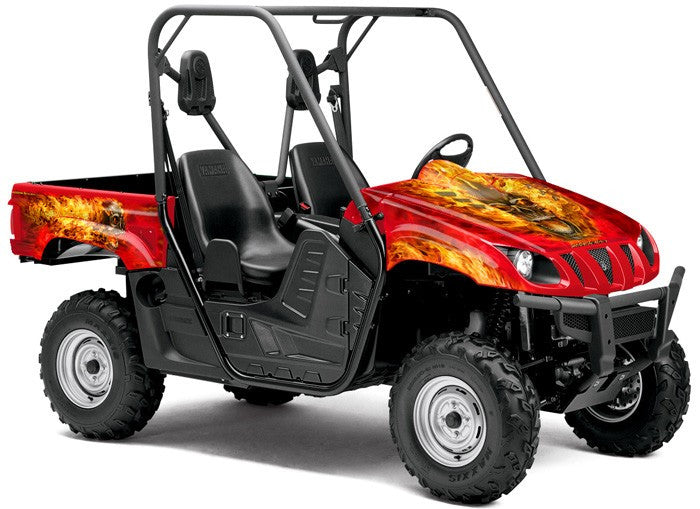 Nitro - Red Background, Natural Fire Design