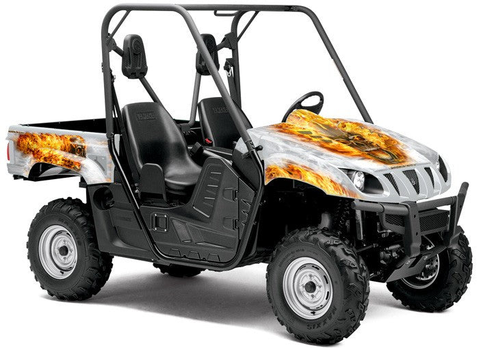 Nitro - Grey Background, Natural Fire Design