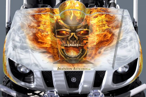 Nitro - Grey Background, Natural Fire Design